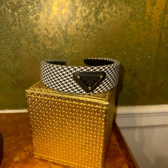 Prada Houndstooth Candle Holder in Black and White main image 7